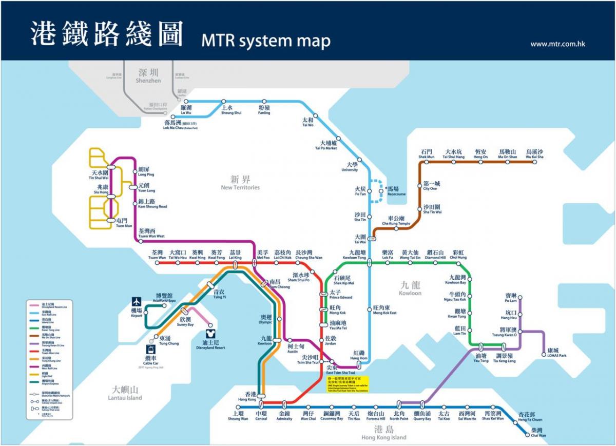 Хонг Конг цевка мапа