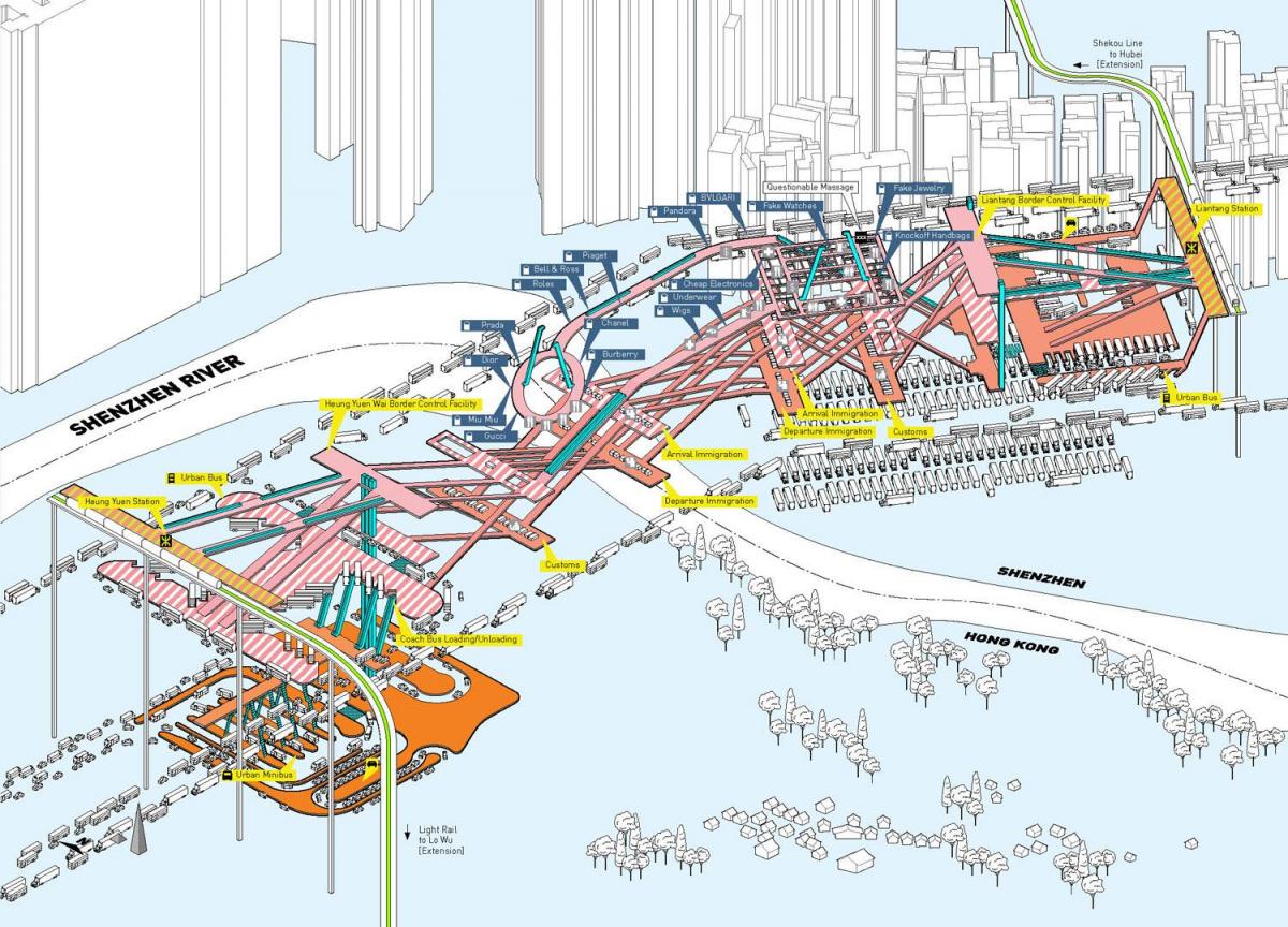 Шенжен Хонг Конг мапа