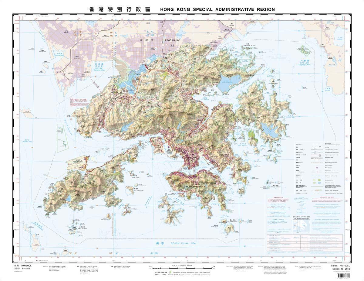 контура мапата Хонг Конг
