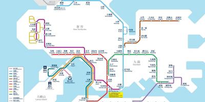 HK мапата MTR