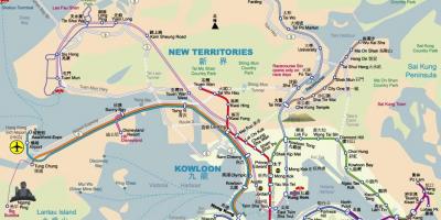 MTR карта на Хонг Конг