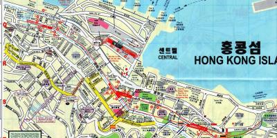 Карта на Sheung Wan Хонг Конг
