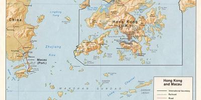 Карта на Хонг Конг и Макао