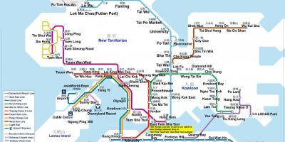 Метрото мапата Хонг Конг