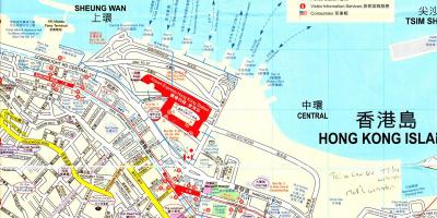 Пристаништето на Хонг Конг мапа