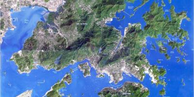 Сателитска мапа Хонг Конг
