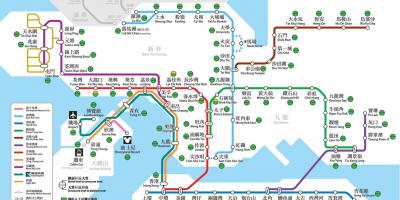 Хонг Конг јавен превоз мапа